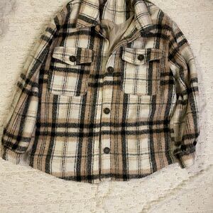 Plaid Jacket in Black and Brown